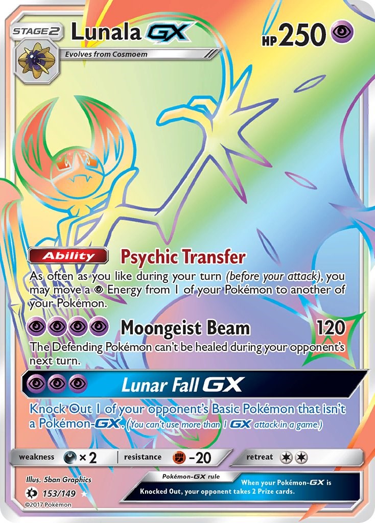 Lunala GX (Secret) [SM01 - 153/149]