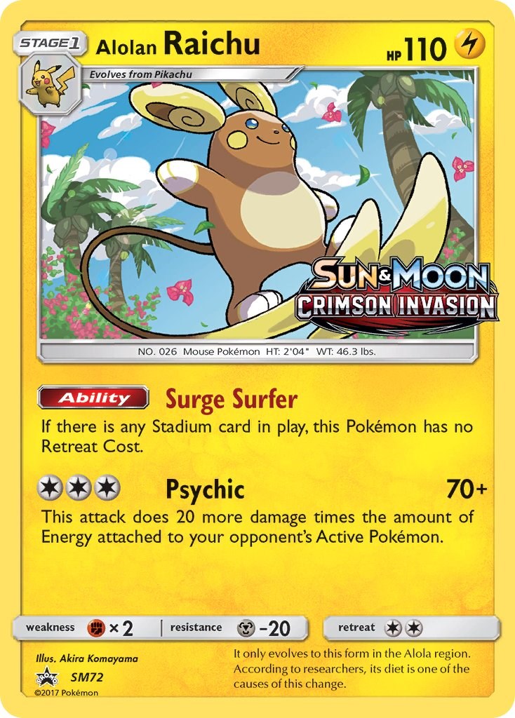 Alolan Raichu - SM72 (Prerelease) [SMP - SM72]