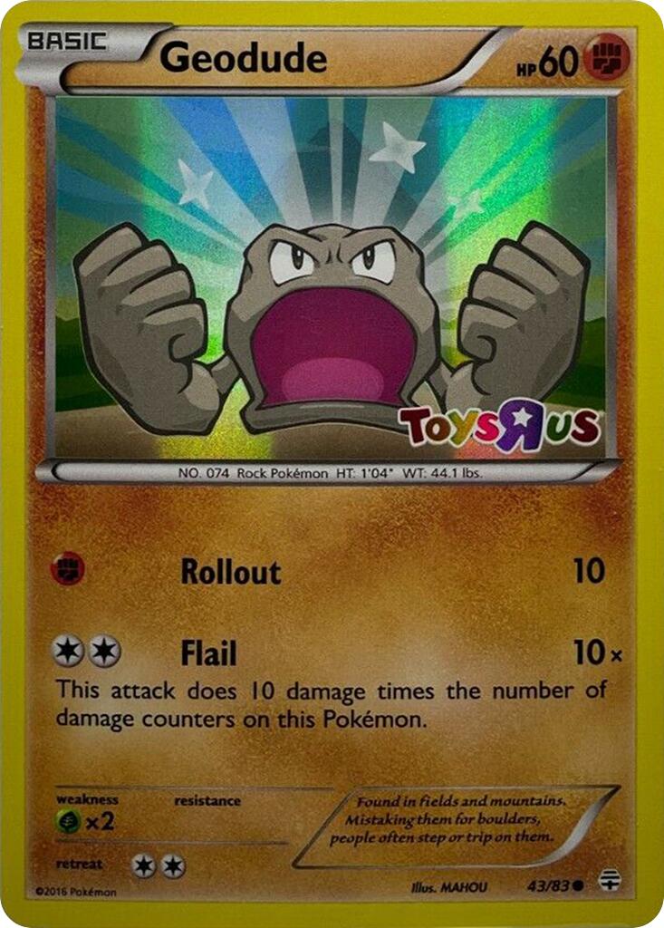 Geodude - 43/83 (Toys R Us Promo) [MCAP - 043/083]