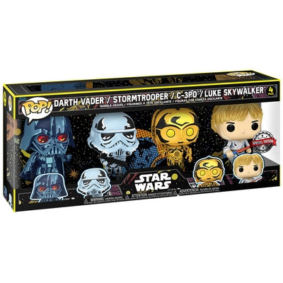 Darth Vader / Stormtrooper / C-3PO / Luke Skywalker - Star Wars 4 Pack (Special Edition)