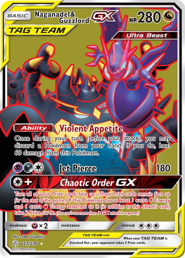 Naganadel & Guzzlord GX (Full Art) [SM12 - 223/236]