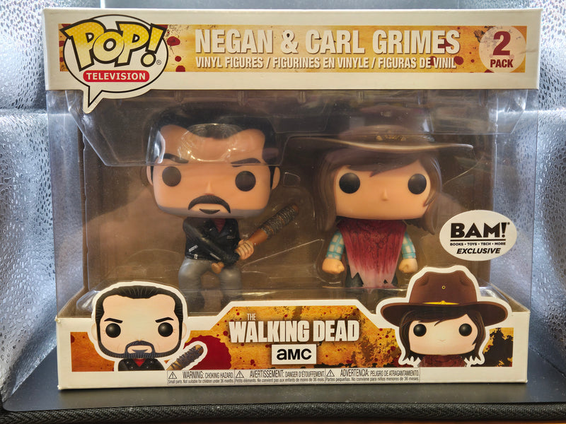 Negan & Carl Grimes - The Walking Dead 2 Pack (BAM! Exclusive)