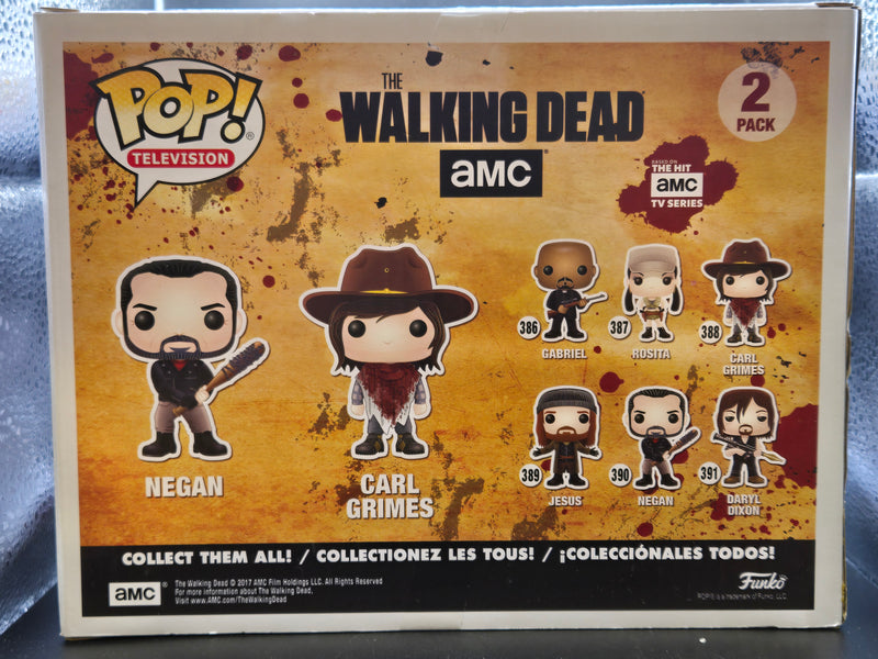 Negan & Carl Grimes - The Walking Dead 2 Pack (BAM! Exclusive)