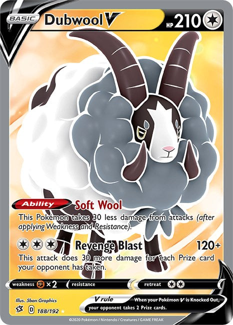 Dubwool V (Full Art) [SWSH02 - 188/192]