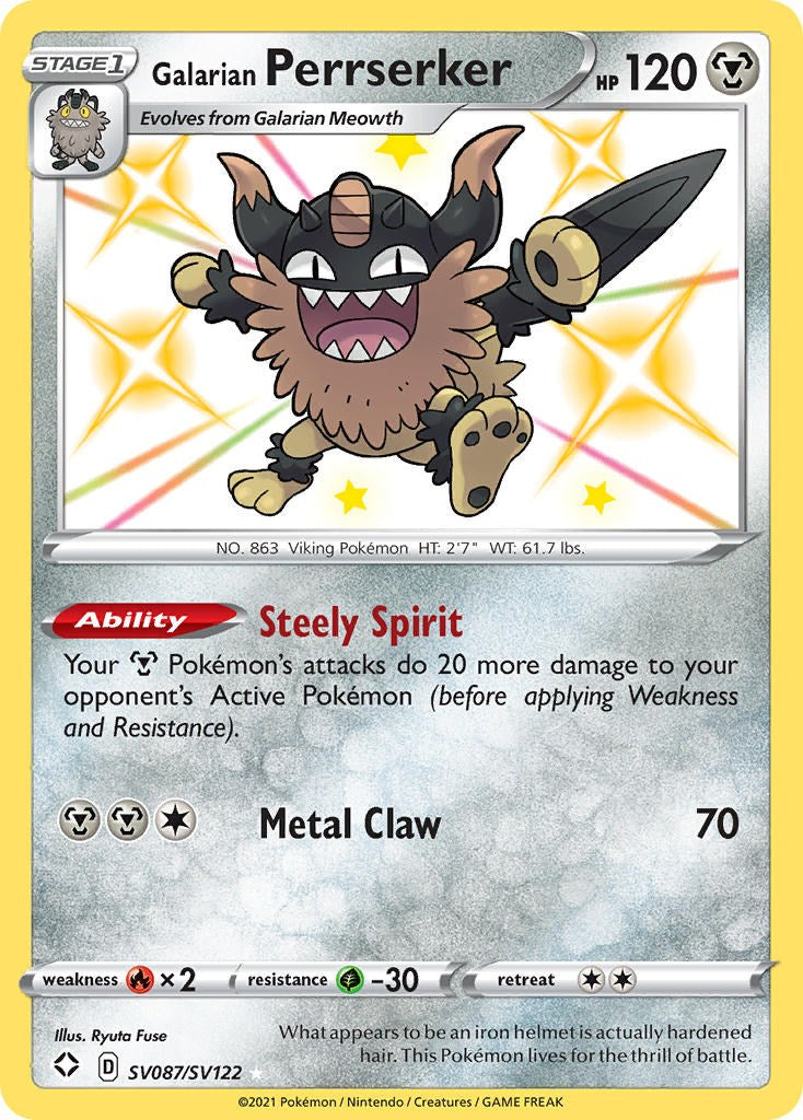 Galarian Perrserker [SHFSV - SV087/SV122]