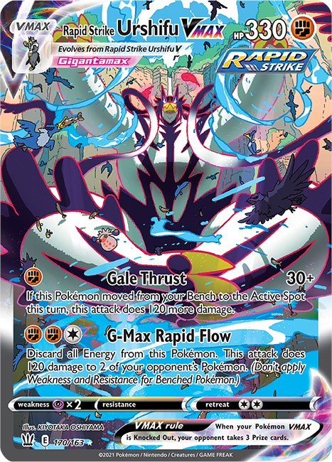 Rapid Strike Urshifu VMAX (Alternate Art Secret) [SWSH05 - 170/163]