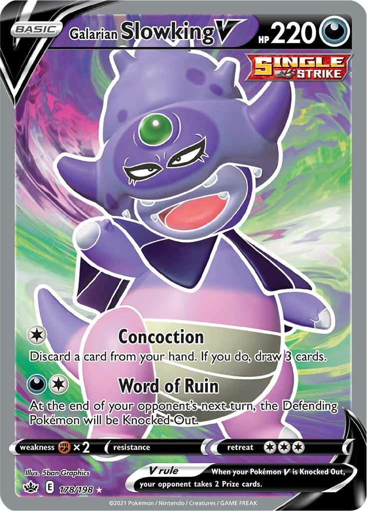 Galarian Slowking V (Full Art) [SWSH06 - 178/198]