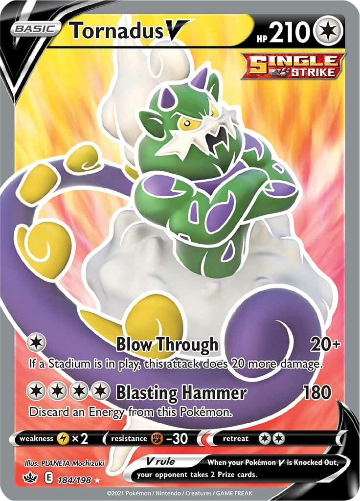 Tornadus V (Full Art) [SWSH06 - 184/198]