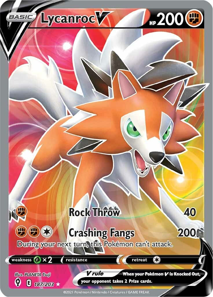 Lycanroc V (Full Art) [SWSH07 - 187/203]