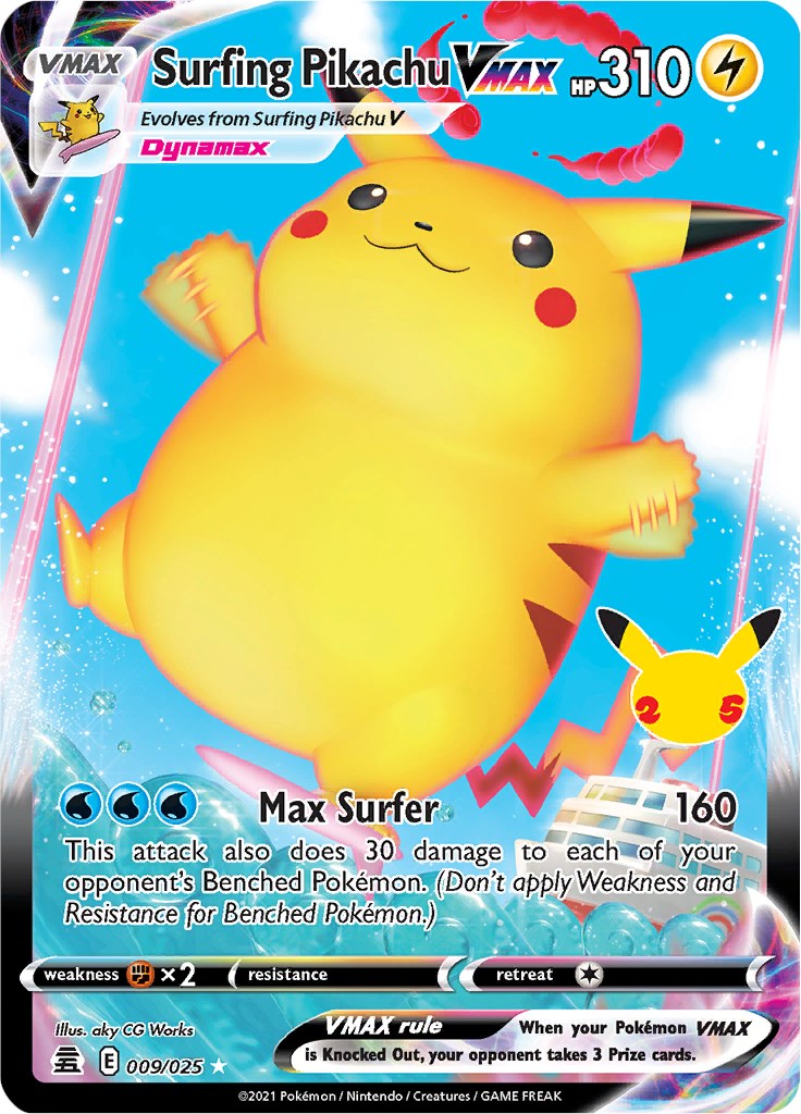 Surfing Pikachu VMAX [CLB - 009/025]