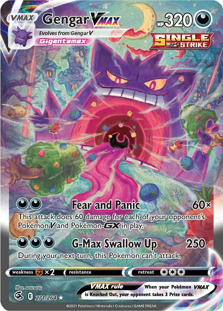 Gengar VMAX (Alternate Art Secret) [SWSH08 - 271/264]