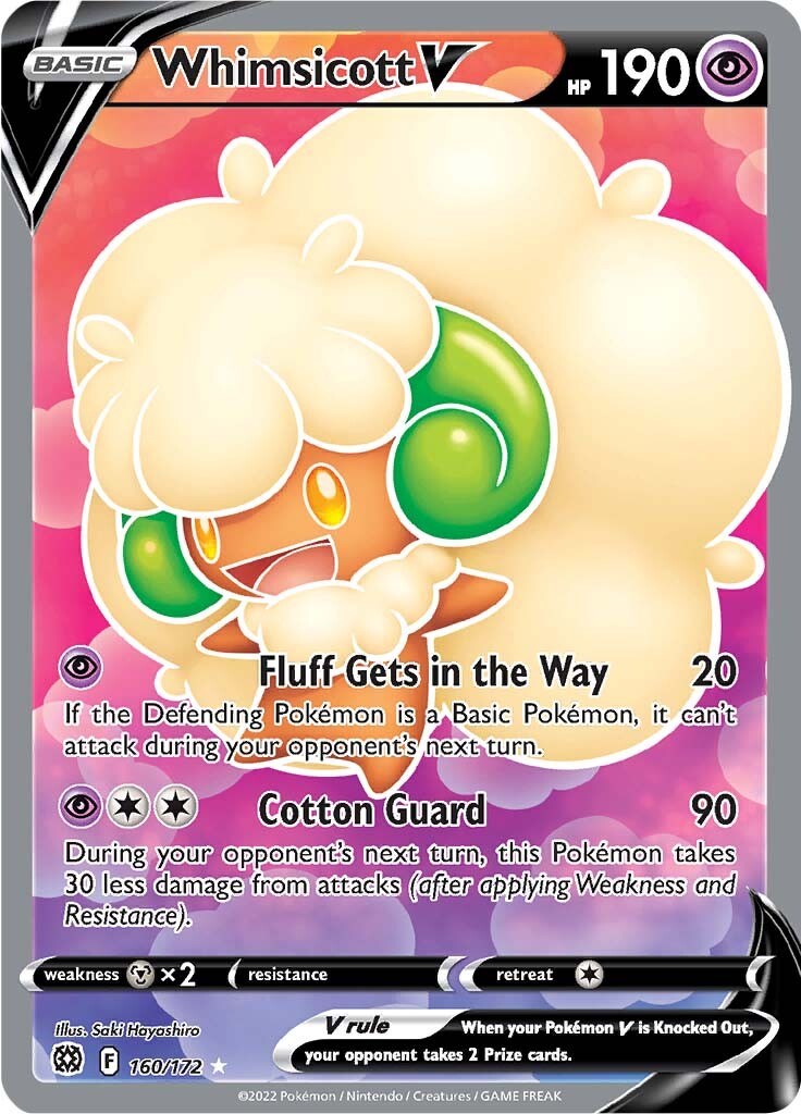 Whimsicott V (Full Art) [SWSH09 - 160/172]