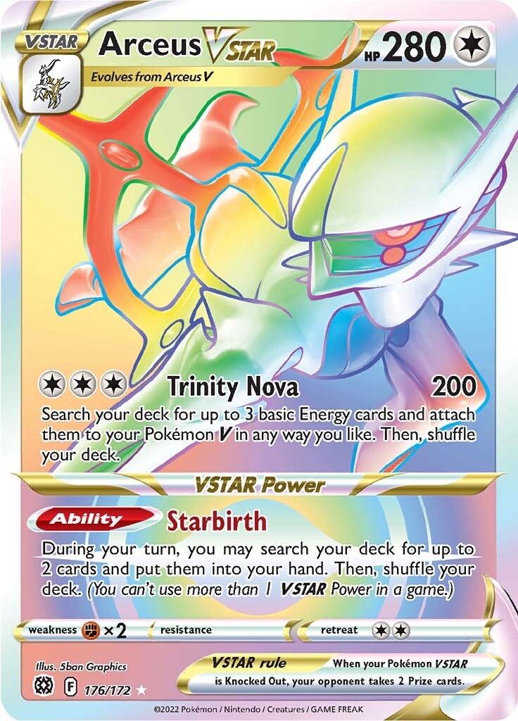 Arceus VSTAR (Secret) (176) [SWSH09 - 176/172]