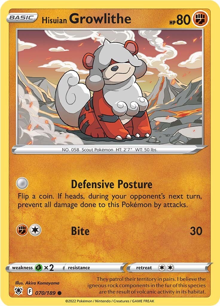 Hisuian Growlithe [SWSH10 - 070/189]