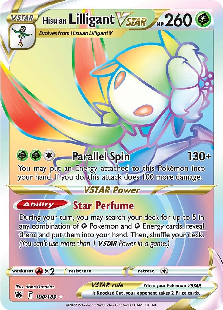 Hisuian Lilligant VSTAR (Secret) [SWSH10 - 190/189]