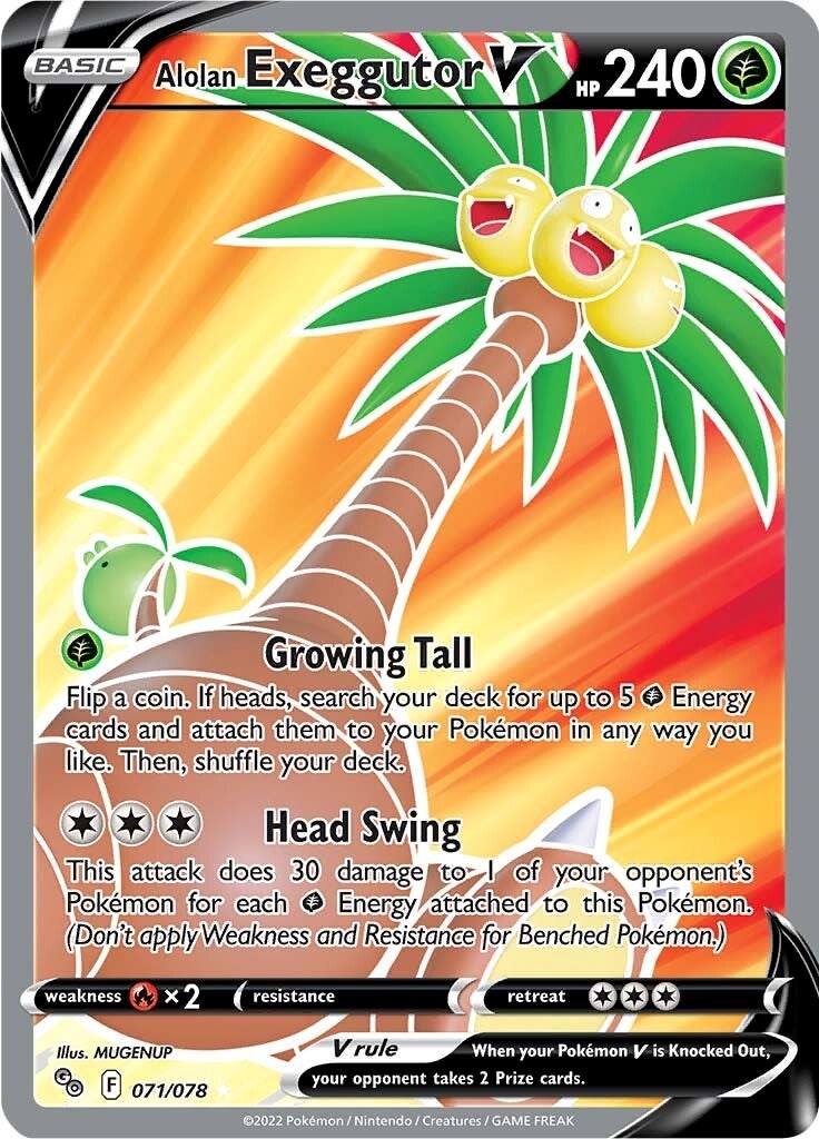 Alolan Exeggutor V (Full Art) [PGO - 071/078]