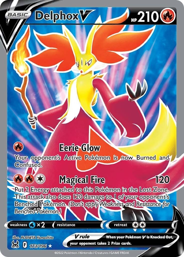 Delphox V (Full Art) [SWSH11 - 173/196]