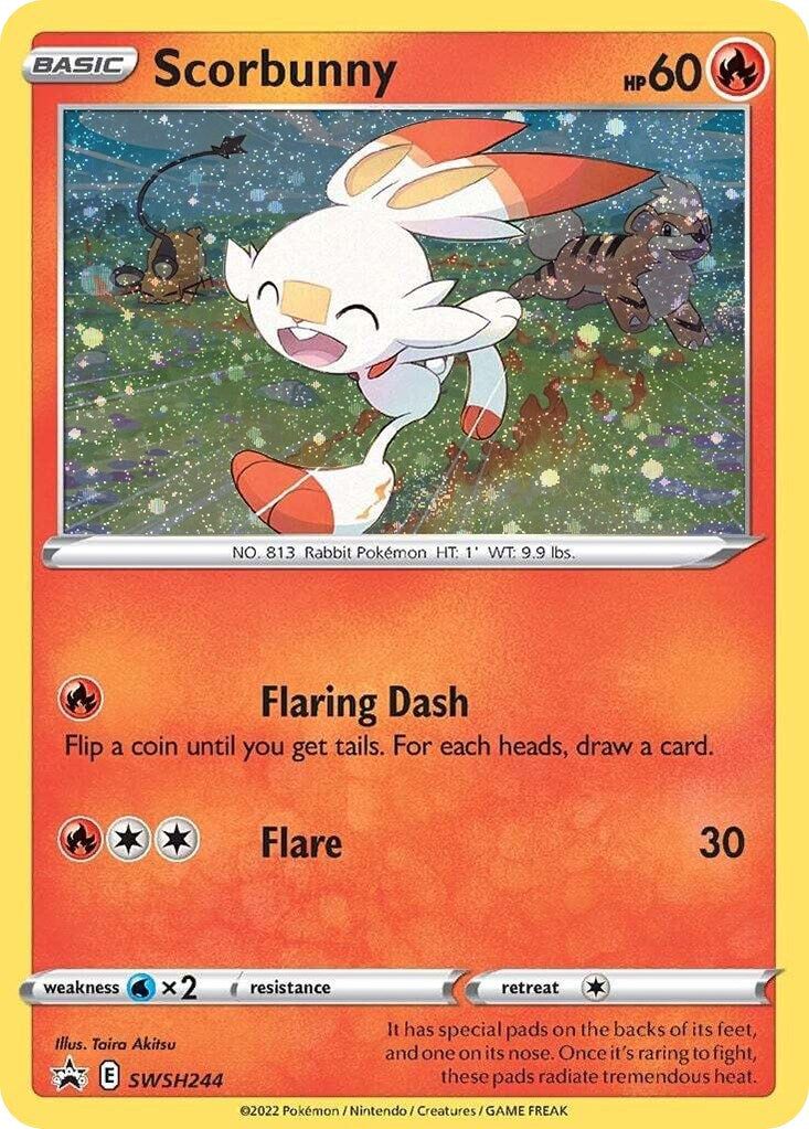 Scorbunny - SWSH244 (Cosmos Holo) [SWSD - SWSH244]