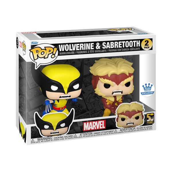 Wolverine & Sabretooth - Marvel 2 Pack (Funko.com Exclusive)