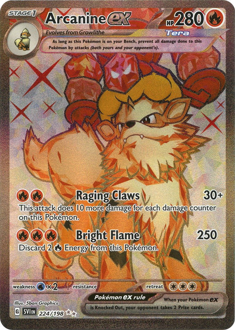 Arcanine ex - 224/198 [SV1 - 224/198]