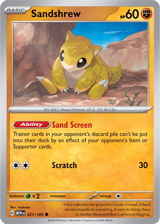 Sandshrew [MEW - 027/165]