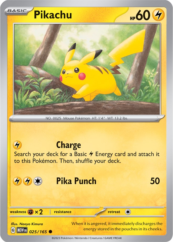 Pikachu - 025/165 [MEW - 025/165]