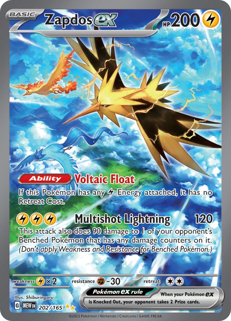 Zapdos ex - 202/165 [MEW - 202/165]