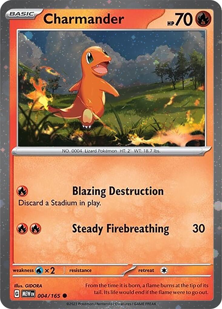 Charmander - 004/165 (Cosmos Holo) [SVP - 004/165]