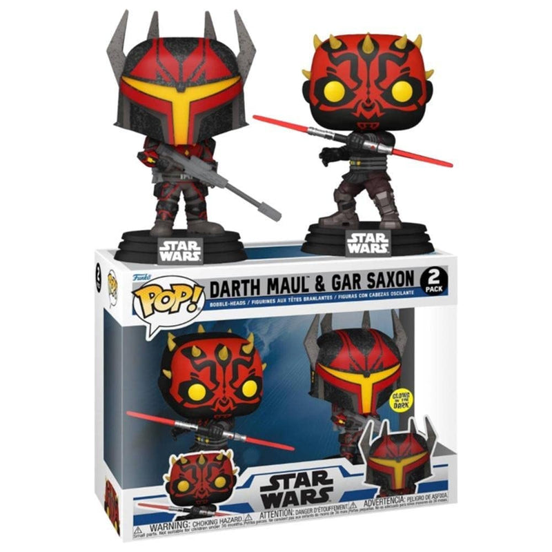 Darth Maul & Gar Saxon - Star Wars 2 Pack (Glows in the Dark)