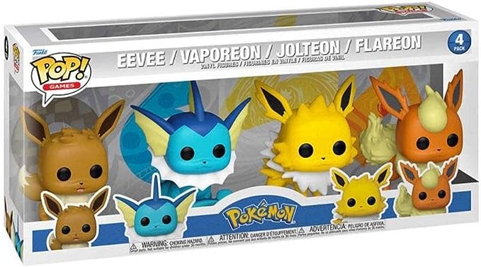 Eevee / Vaporeon / Jolteon / Flareon - Pokemon 4 pack