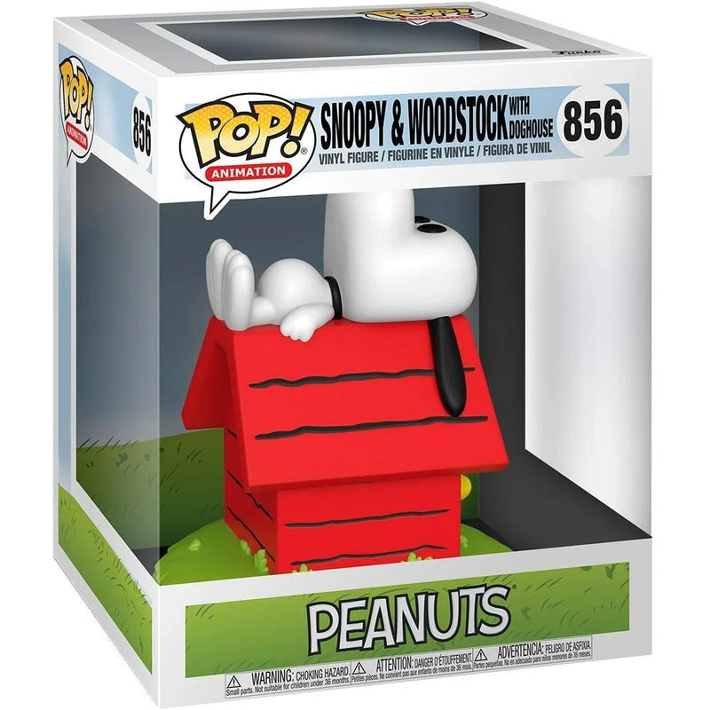 Snoopy & Woodstock With Doghouse - Peanuts