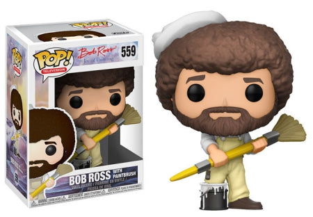 Bob Ross With Paintbrush - Bob Ross The Joy Of Painting