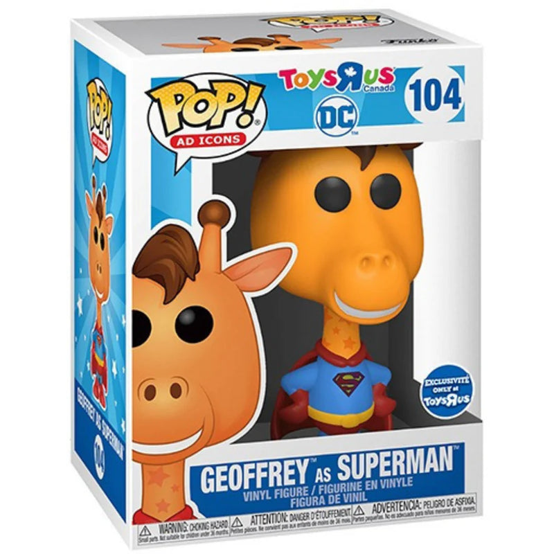 Geoffrey as Superman - DC Toys R Us