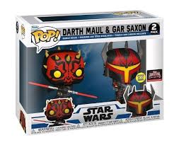 Darth Maul & Gar Saxon - Star Wars 2 Pack (2023 Target Con) (Glows in the Dark)