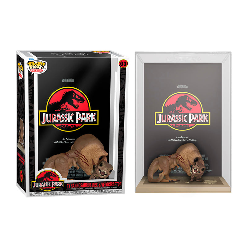 Tyrannosaurus Rex & Velociraptor (Movie Posters) - Jurassic Park