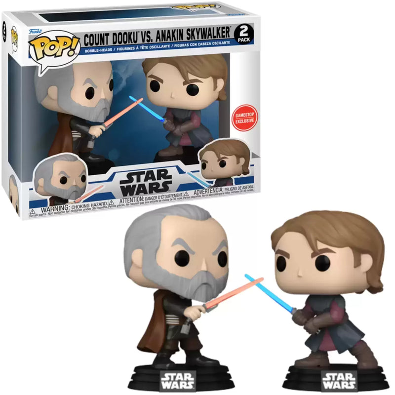 Count Dooku VS Anakin Skywalker - Star Wars 2 Pack (Gamestop Exclusive)