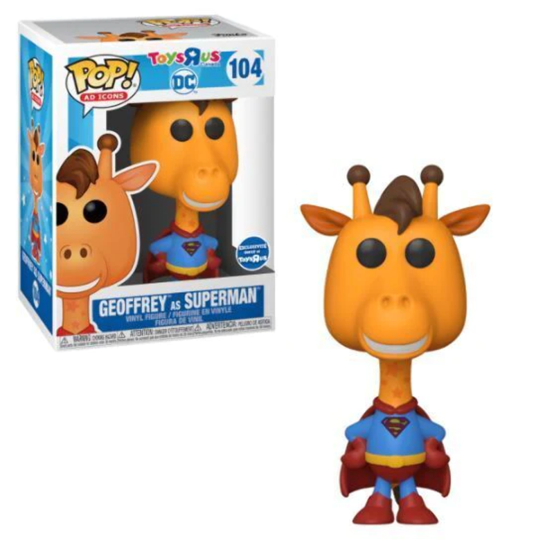 Geoffrey as Superman - DC Toys R Us