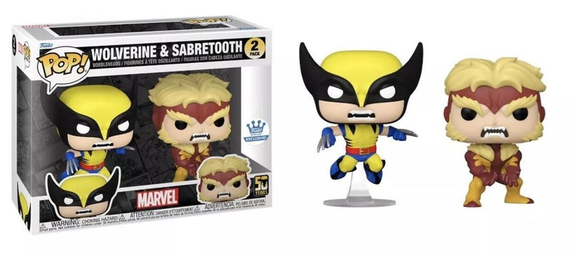 Wolverine & Sabretooth - Marvel 2 Pack (Funko.com Exclusive)